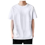 [Yammkia] メンズ シャツ 夏服 半袖 ゆったり トップス 無地 爽やか カジュアル シャツ 履き心地 吸汗速乾 大きいサイズ tシ