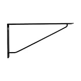 ケイジーワイ工業 KGY カラーアーム棚受 黒 300x150