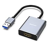 BENFEI USB 3.0 - VGA アダプター、USB 3.0 - VGA オス - メスアダプター Windows 11、Windows 10、Windows 8.1、Windows 8、Windows 7 用 (Mac には対応しません)