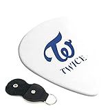 ギターピック Twice トゥワイス 6枚セット Abs素材ピック エレキギターピック ギター用 ティアドロップ型 滑り止め 音楽 楽器モチーフ 絶妙なクラフト 革収納バッグ ヒップホップ 初心者用 エレキギター/アコースティックギター/ベース用ピック 3種厚さ 男女兼用