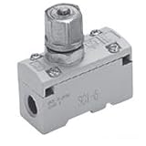 CKD スピードコントローラ 中口径タイプ 幅×奥行×高さ:50×22×67mm （SC1-6）