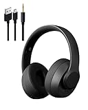 【先端Bluetooth5.3搭載&HIFI音質】ヘッドホン ワイヤレス SiBYL HDマイク内蔵 長時間再生 有線・無線兼用 Bluetooth オーバーイヤーヘッドホン 自動ペアリング ノイズキャンセリング機能 ハンズフリー通話 折り畳み式 耳に優しい ブルートゥース ヘッドフォン 急速充電 防水機能 通勤・会議 携帯便利 多機種対応（ブラック）