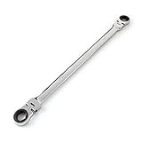 TEKTON WRN77113 Extra Long Flex-Head Ratcheting Box End Wrench, 17 mm x 19 mm [並行輸入品]