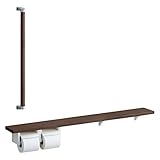 TOTO 天然木手すり61シリーズ手すり　棚別体タイプ ダルブラウン YHB61FL1C#MWW