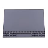 Fenteer 4色選択　シリコン　修理マット　修理作業用パッド　断熱　折り畳み式　滑り止め　電子機器回路基板修理用　絶縁　耐高温性　静電気防止　作業効率向上　 - グレー