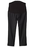 Angeliebe エンジェリーベ マタニティ P ・ パンツ 接触 冷感 クロップド （ 七分丈 ） 妊婦服 ウエストゴム アジャスター調節可 7号 ブラック