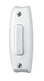 NuTone PB7LWH Wired One-Lighted Door Chime Push Button, White [並行輸入品]