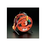 エスコ ＡＣ１００Ｖ／１５Ａ／３０ｍコードリール（元置型アース付） EA815DP-1