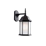 Alico Lighting 5189BK/FR Acclaim Lighting Matte Black Finished Outdoor Sconce with Frosted Glass Sha