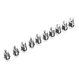 perfk 10個　DC　電源ジャックソケット　5.5x2.1mm　 DC-025コネクターマウントアダプター　3端子　