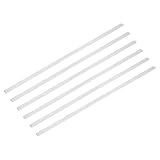 uxcell アルミフラットバー 6本セット 厚み3 mm 幅8mm 長さ305mm アルミ平角棒 工業・建築向け金属平板 シルバー 切削 穴あけ 加工容易 DIY 補修 補強金具 止め金具 ホビー用