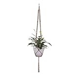 植物ボルダー linlinkkプラント　ハンギング 植物ハンガーネット 麻ロープ 麻の糸 編み　吊り下げ　ロープ　マクラメ　プラントハンガー　1段　2段様々なデザイン