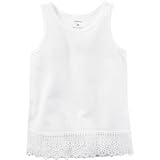Carter's(カーターズ) クロシェットトリムタンク ホワイト トップス半袖Tシャツ 12ヶ月【並行輸入】