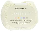 リッチモア カシミヤ 毛糸 並太 Col.101 ホワイト 系 20g 約92m 3142