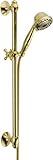Delta Faucet 51708-PB Universal Showering Components, Slide Bar Hand Shower, Polished Brass [並行輸入品]