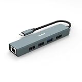 USB C ハブ 6in1 Type-C Hub USB-C バスパワー 4K HDMI LAN PD充電 usb3.0 ドッキングステーション MacBook Air ノートPC ipad air pro 対応 マルチディスプレイ