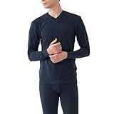 [グンゼ] インナートップス 日経トレンディ 2024年 ヒットランキング総合第14位アセドロン 【ファイヤーアセドロン】 中厚 長袖Vネック 冬 あったか メンズ ネ－ビ－ブル－ LL