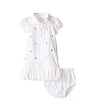 [Ralph Lauren]ベビーロンパース　ワンピース　マルチカラーロゴマーク　女の子 (9M)