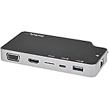StarTech.com USBマルチハブ/USB-C/1画面/4K30Hz HDMI/VGA/100W PD/LAN/mSD