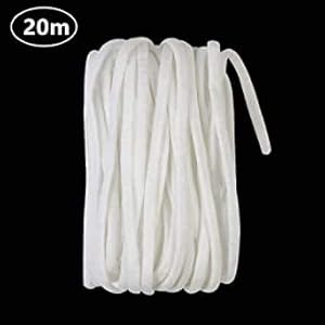 CCINEE ゴム 平ゴム 手作り ゴム 白 4mm*20m やわらかい素材なので手作りゴムとしても最適