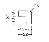 大建工業 レセプトハードタイプ 腰パネル用 出隅 ダルブラウン WL94-B11MW