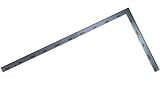 シンワ測定 曲尺厚手広巾 シルバー50cm 建築 鉄工用 表裏cm目盛 外側4段 JIS 11487