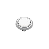 Brainerd P50081V-CHW-C7 1-1/4-Inch Ceramic Insert Round Cabinet Hardware Knob [並行輸入品]