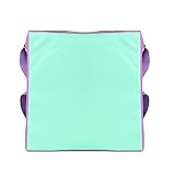 Zicac　座布団　高さが変わるクッション　食事用　3色　取り外し便利　合成レザー+密度の高いスポンジ　子供用シートクッション　様々な椅子に適用です　2歳以上キッズにご利用可能　綺麗 (グリーン表面)