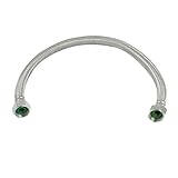 シャワーホース，SODIAL(R) 0.5メートル 1/2 NPTねじ編組シャワーホース給水管コネクターパイプチューブ