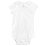 OSHKOSH (オシュコシュ) 白 襟つき ボディスーツ 半袖 60 70 80 85 ベビー 女の子 [並行輸入品]