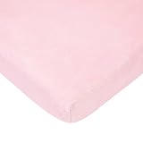 TL Care Heavenly Soft Chenille Mini Crib Sheet, Pink, 24 x 38 by TL Care