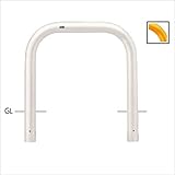 サンポール　アーチ　スチール製（H800）　固定式　FAA-11U10-800 　白（W）