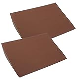 プレミグッド 三角クッション マット 枕 介護 足 腰 腕 支える ストレッチ (2個セット ブラウン)