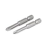 uxcell 50mm長　トライウイングドライバービットセット　ステンレススチール　電動ドライバー