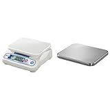A&D デジタルはかり SH-12K + ステンレス皿 セット