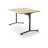 コクヨ   ミーティングテーブル DAYS OFFICE FLIP TOP XY-TFT128FE6AMC1 幅120×奥行80CM 天板グレイ