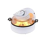 新しいエアフライヤー、1200Wオイルフリーエアフライヤー、11L大容量家庭用フライドマシン、白、レシピ、健康調理器具フードオーブン