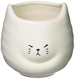 ふてぶてしい猫の 湯のみ 300ml しろねこ SAN3154-2
