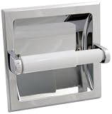 Taymor住宅用Recessed Toilet Tissue Holder withメッキブロンズアルミローラー 01-SN101S 1
