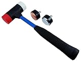 12 Rubber Mallet / Hammer With 4 Interchangeable Heads - Brass, Stainless Steel, Nylon, Plastic by P