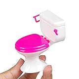 ミニチュアトイレケーキトッパー装飾 ミニトイレおもちゃ 面白いトイレギフト 人形アクセサリー ドールハウス トイレ 女の子のパーティーの記念品