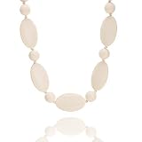 Organic Silicone Teething Necklace | Stylish for Mom to Wear | Safe Chew Beads for Baby | Best Baby 