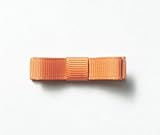 Baby Deer Clips　ヘアクリップ for ベビー　シンプルリボン (ビンテージオレンジ)