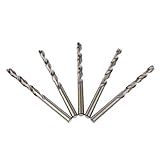 B Baosity ツイストドリルビット　ドリル刃　高速スチール　低摩擦　金属ツールセット　8.0mm 　5個入り