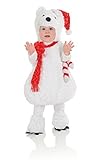 Underwraps Baby Christmas Polar Bear Costume%ｶﾝﾏ% White/Red%ｶﾝﾏ% Medium [並行輸入品]
