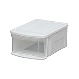 アイリスオーヤマ 収納ボックス チェストI 幅26.3×奥行37×高さ17.4cm ホワイト/クリア SSS