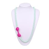 Silicone Teething Necklace for Mom to Wear! Great Baby Teething Toy!! BPA Free Provides Immediate Te