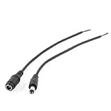 uxcell　DC公共バス　2ピンワイヤーコネクタケーブル　CCTVシステム用　42cm 　2個入り