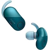 【工場再生品】Sony ソニー WF-SP700N Blue ブルーイヤホン ワイヤレスノイズキャンセリングステレオヘッドセット [並行輸入品]