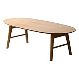 北欧調 木製センターテーブル Luna ルーナ 丸型ローテーブル 幅100cm 脚折れテーブル